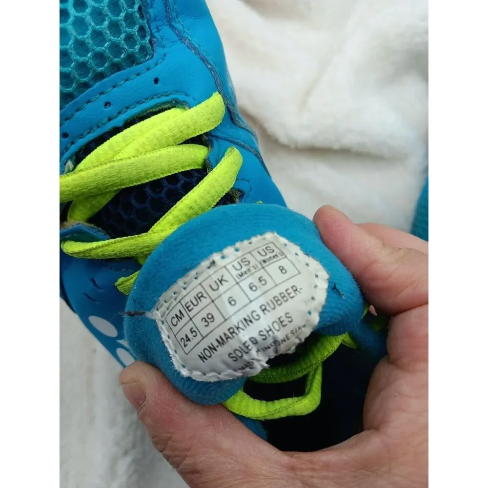 Yonex 30 power cushion badminton Woman's‎ shoes blue yellow Sz 8